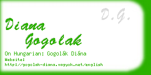 diana gogolak business card